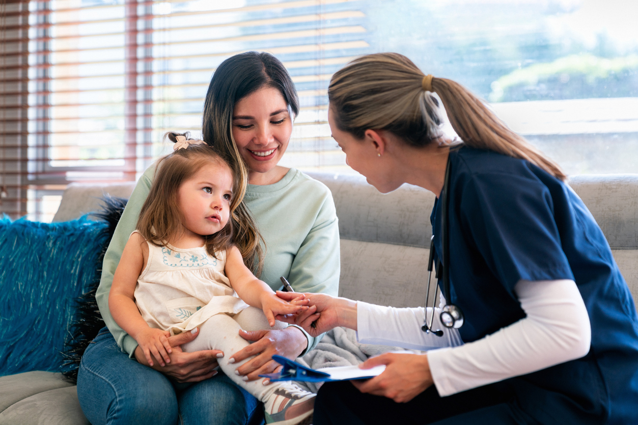 In-home aged care nursing visit with family in Cairns Queensland